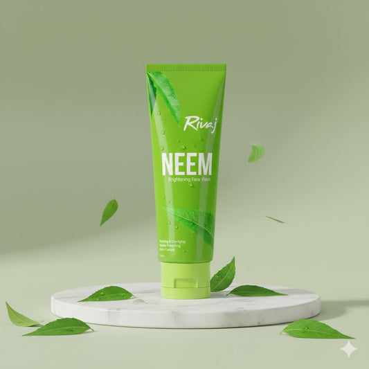 Rivaj Neem Extract Whitening Face Wash (100ml) I For uneven skin tone and excess oil