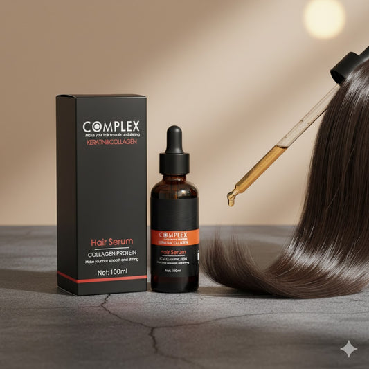 Complex Keratin & Collagen Serum (100ml) I For frizz, breakage and damaged hair