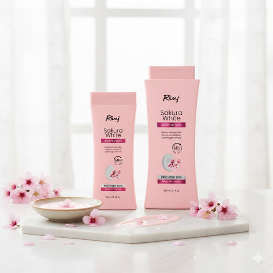 Rivaj Sakura White Body Lotion I For tight, dry and uncomfortable skin