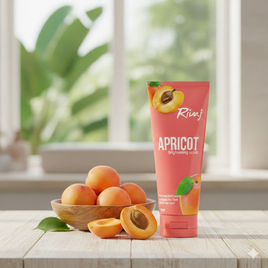 Rivaj Apricot Brightening Scrub (200ml) I For dull and uneven skin