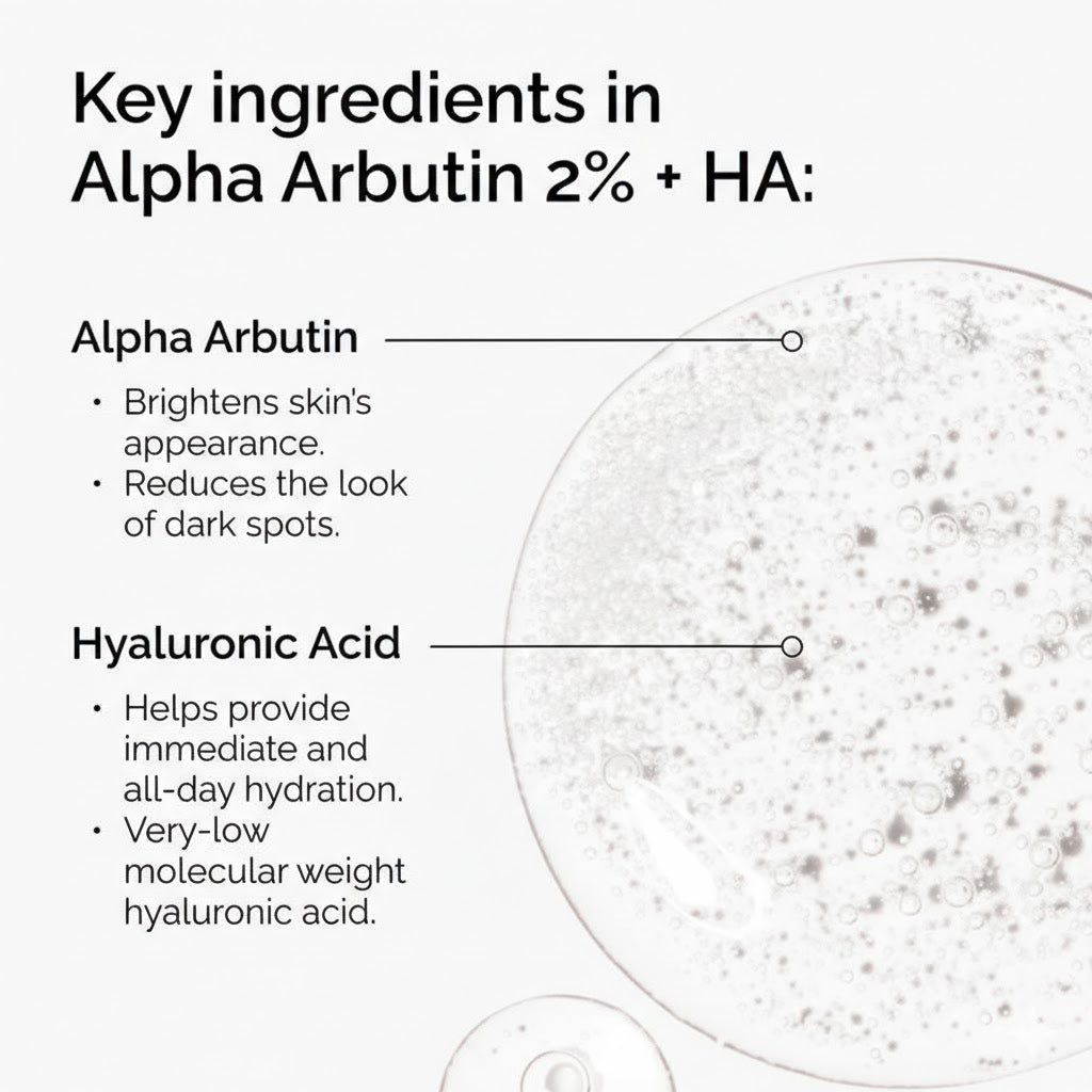 The Ordinary Alpha Arbutin 2% + HA Serum (30ml) I For dark spots and pigmentation