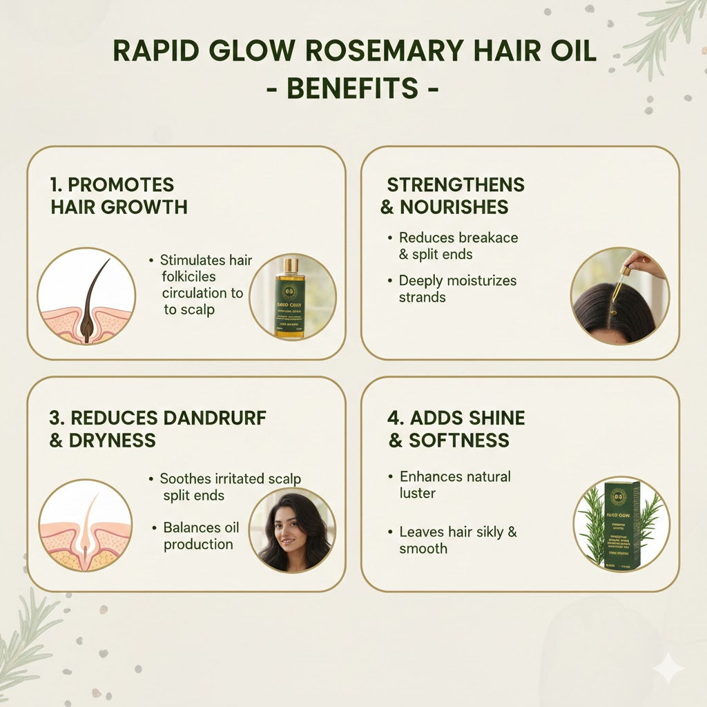 RG Rosemary Hair Oil (100ml) I For brittle and lifeless hair