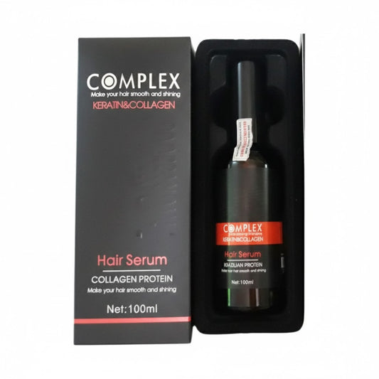 Complex Keratin & Collagen Serum (100ml) I For frizz, breakage and damaged hair